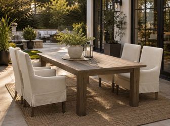 Set of 4 Upholstered Dining Chairs – Neutral Beige