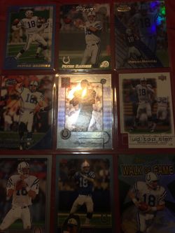 Peyton Manning 9 Card Lot