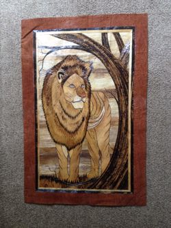 Authentic art, pano, made from banana and coconut leaves