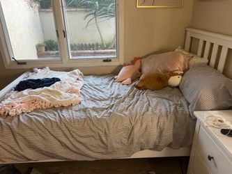 Bed Frame with mattress