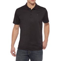 ARIAT TEK Polo Black Shirt Men Size Small 
