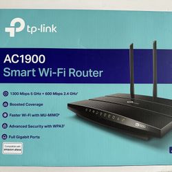 TP-Link AC1900 Smart WiFi Router (Archer A9) - High Speed MU- MIMO Router, Gigabit, VPN Server