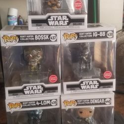 FUNKO POP STAR WARS BOUNTY HUNTERS COLLECTION (NEW)