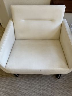 White Leather Chair (1)