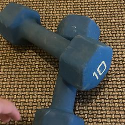 10 Lb dumbbell set 