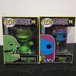 Disney Funko Pops Oogie Boogie & Sally(unopened)
