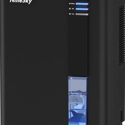 NineSky Dehumidifier for home, 98 OZ Dehumidifier for Room, Dehumidifiers for Bathroom, Bedroom, Basement (800 sq. ft.)
