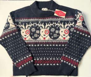Target Bullseye Dog Christmas Sweater Women's Small NWT