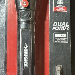 Husky Dual Power Flashlight