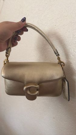 Coach Tabby Metallic Gold Shoulder Bag