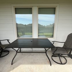Backyard Table With 6 Chairs 
