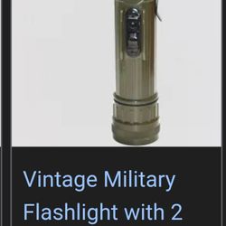 Vintage Vietnam War Flashlight