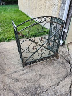 Metal Fireplace Cover