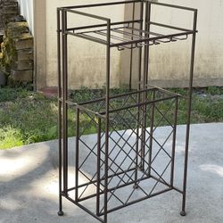 Wine Rack - Iron And Glass