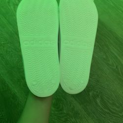 Adidas Slides size 9 black/white 
