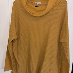 Yellow Knit Sweater 