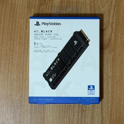 Playstation 2TB WD BLACK Internal SN850P NVMe SSD Game Drive - BRAND NEW / SEALED