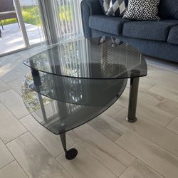 Living Room Center Glass Table
