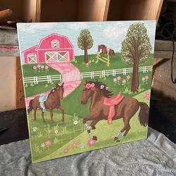 Pretty Horses Canvas Frame