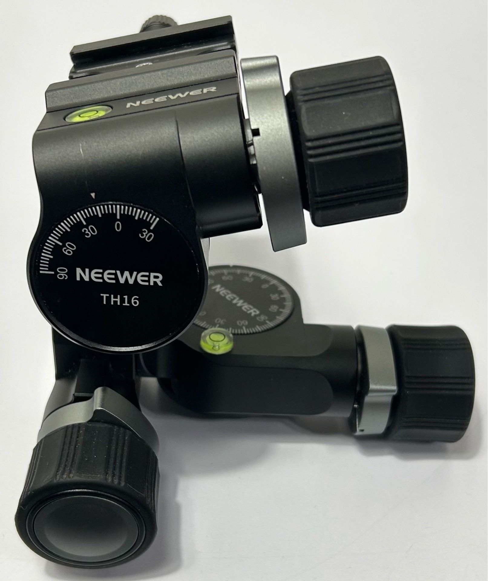 3-Way Geared Tripod Head with 360° Pan and Arca Type QR Plate NEEWER TH16 (#1258)
