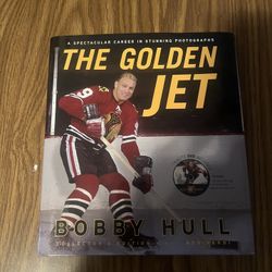 Chicago Black Hawks Bobby Hull The Golden Jet Book &DVD Autographed