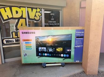 85 Samsung smart 4K HDTV 120 Hz $55 down on Financing for delivery six month warranty