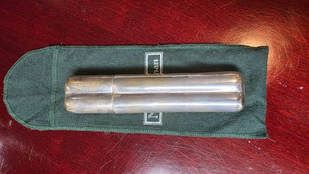 Double Nat Sherman Silver Plated Cigar Holder