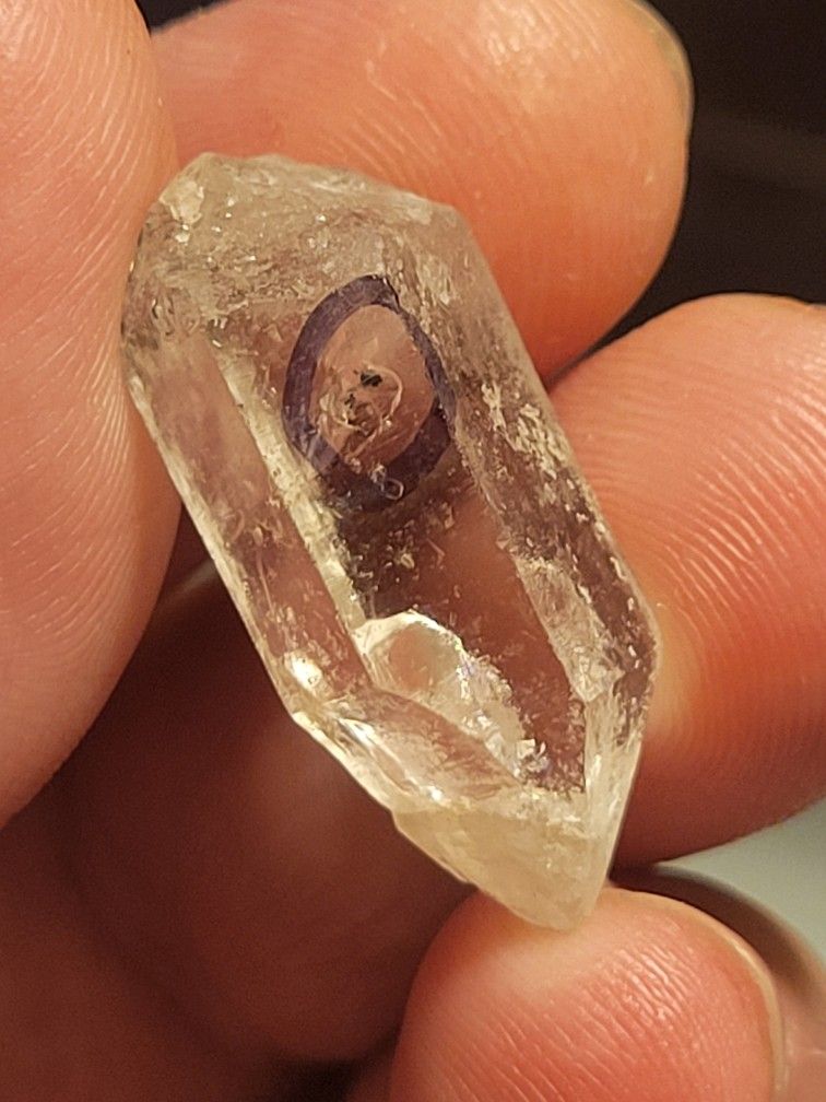 Rare Moving Carbon Inclusion Enhydro HERKIMER DIAMOND 30.70CTW
