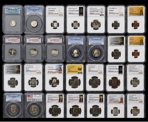 28 Graded Coin Collection – NGC / PCGS / ICG – Silver, Proofs & 2026 Coins