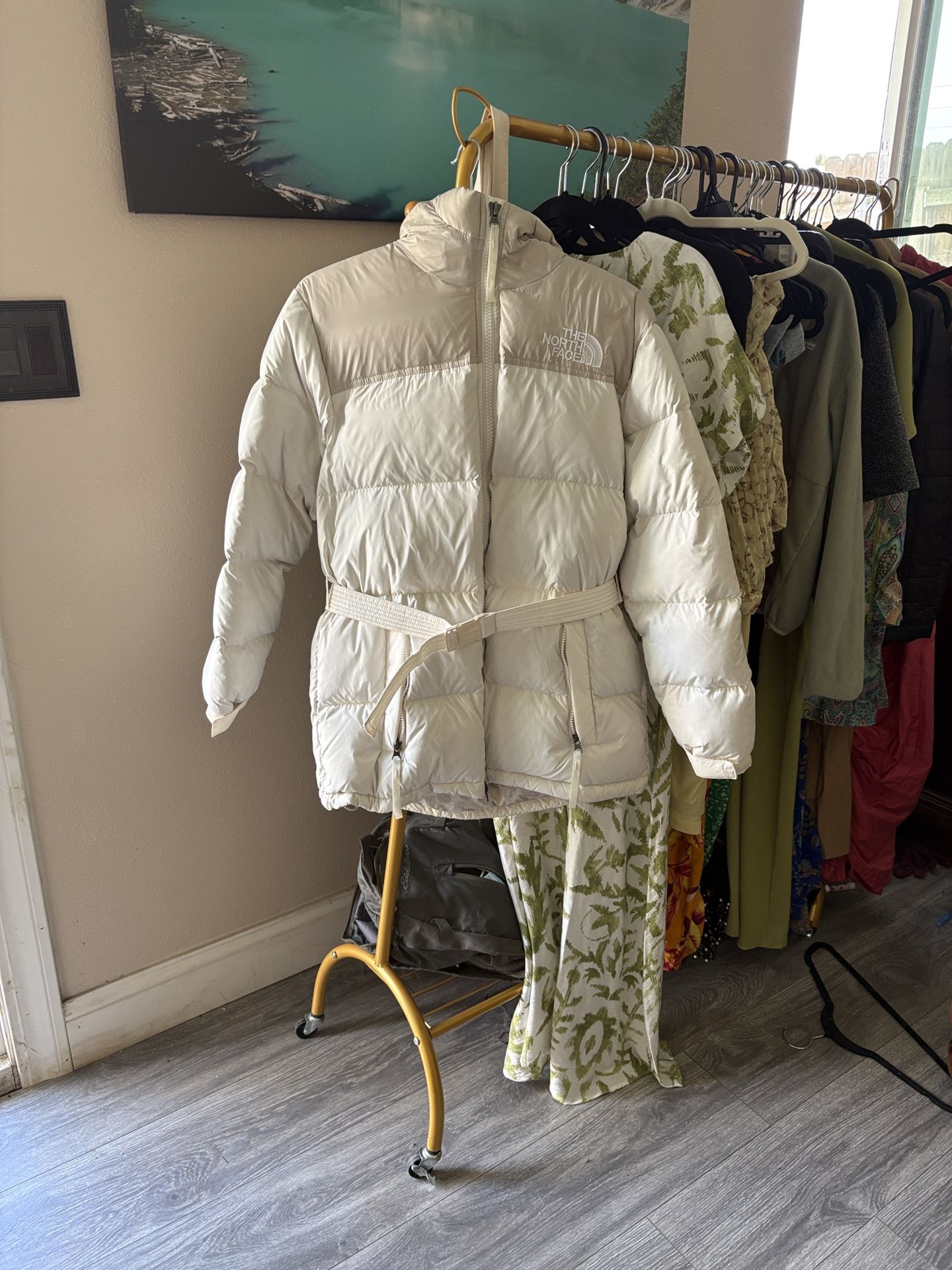 North Face Nuptse Belted Women Mid Jacket
