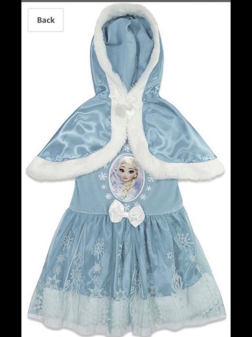 Halloween clearance sale ! Disney Elsa dress with hooded cape