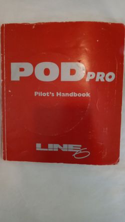 $15 🌟 Pod Pro Line 6  Pilots Handbook Instruction Manual 