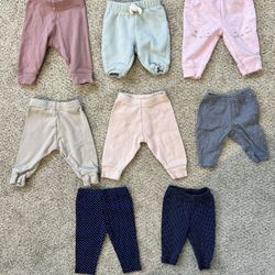 8 Newborn Pants / Leggings / Sweatpants 