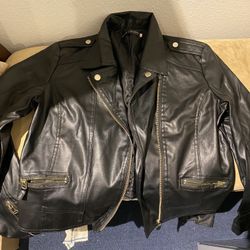 Faux Leather Jacket