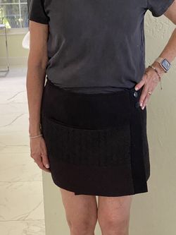 Black Wrap Around Skirt
