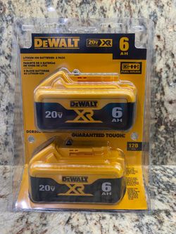 20V MAX Lithium-Ion 6.0Ah Battery (2-Pack)