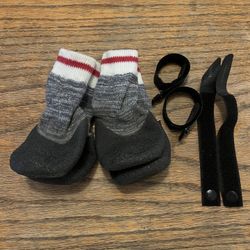 Large Doggy Shoe Socks With Rubber Stiff Bottoms