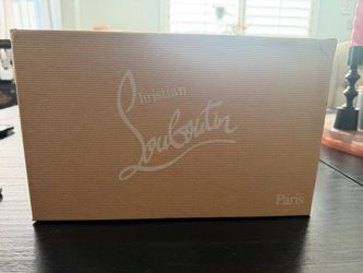 Christian Louboutin Black Patent Peep Toe Slingback Platform Pumps Size EU 37 (US W Size 7)