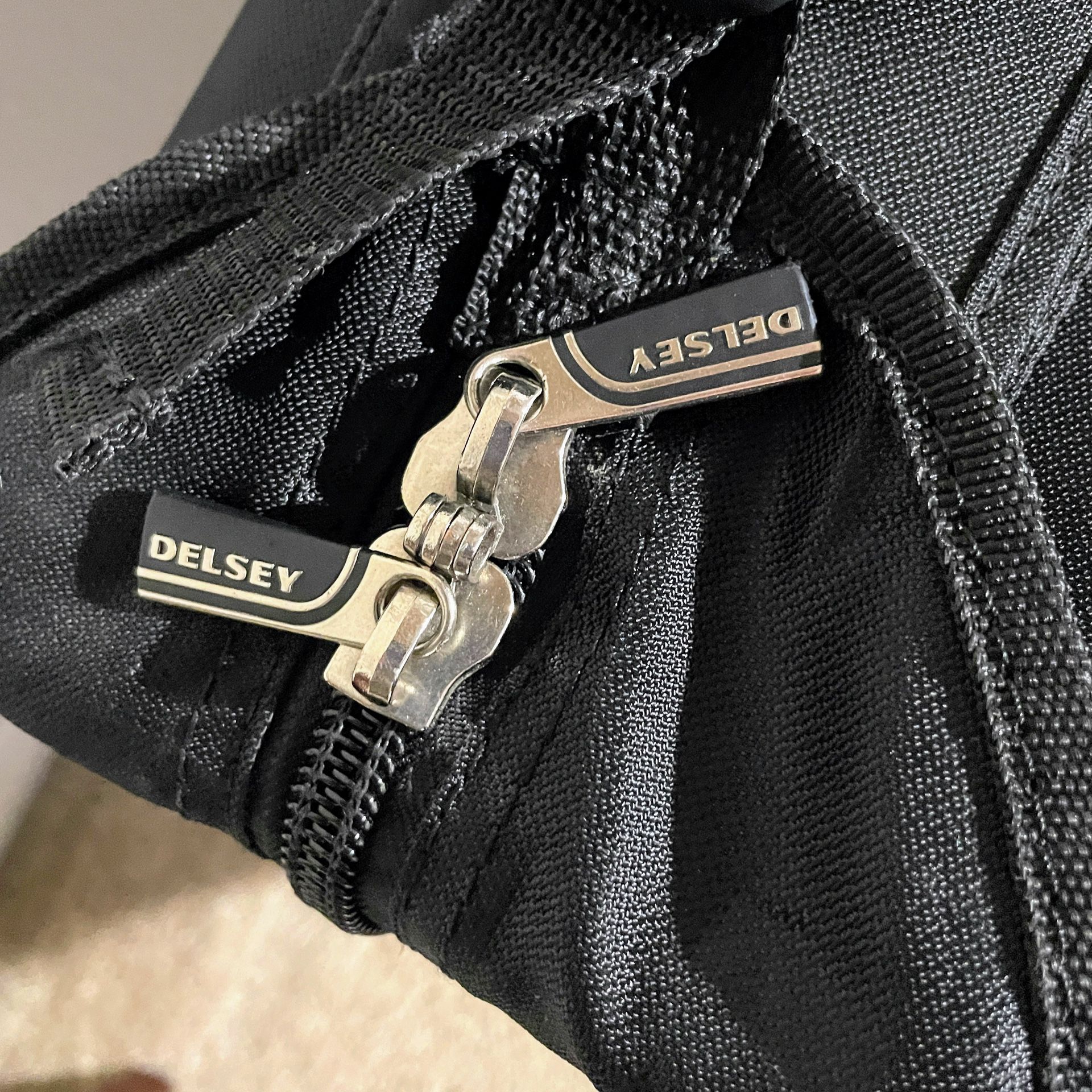 DELSEY Paris Sky Max 2.0 Black Nylon 2-Wheel Garment Luggage, Black