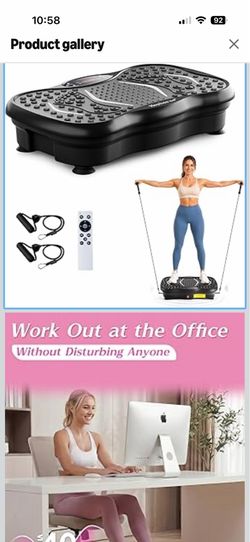 Brand new Vibrating Fitness Platform, 200 Speed Levels Vibration Plate for Full Body Training & Body Shaping, Lbs Load with Resistance Bands for Daily
