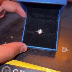 1.0 CT Moissanite Engagement Ring – VVS1 Sparkle, Passes 💎 Tester