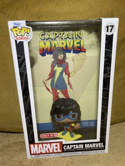 Funko Pop Comic Book Cover With Case:Marvel-Capitan Marvel New 