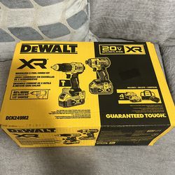 DEWALT 20V MAX XR BRUSHLESS 2 TOOL COMBO KIT