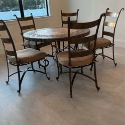 Dining Table With Five Chairs