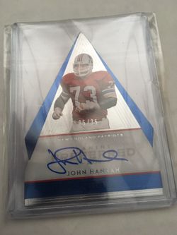2016 JOHN HANNAH AUTOGRAPHED DIE CUT #5/35 SSSP