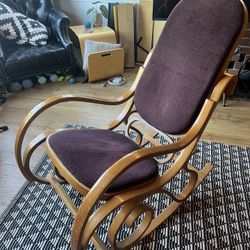 High Back Vintage Rocking Chair