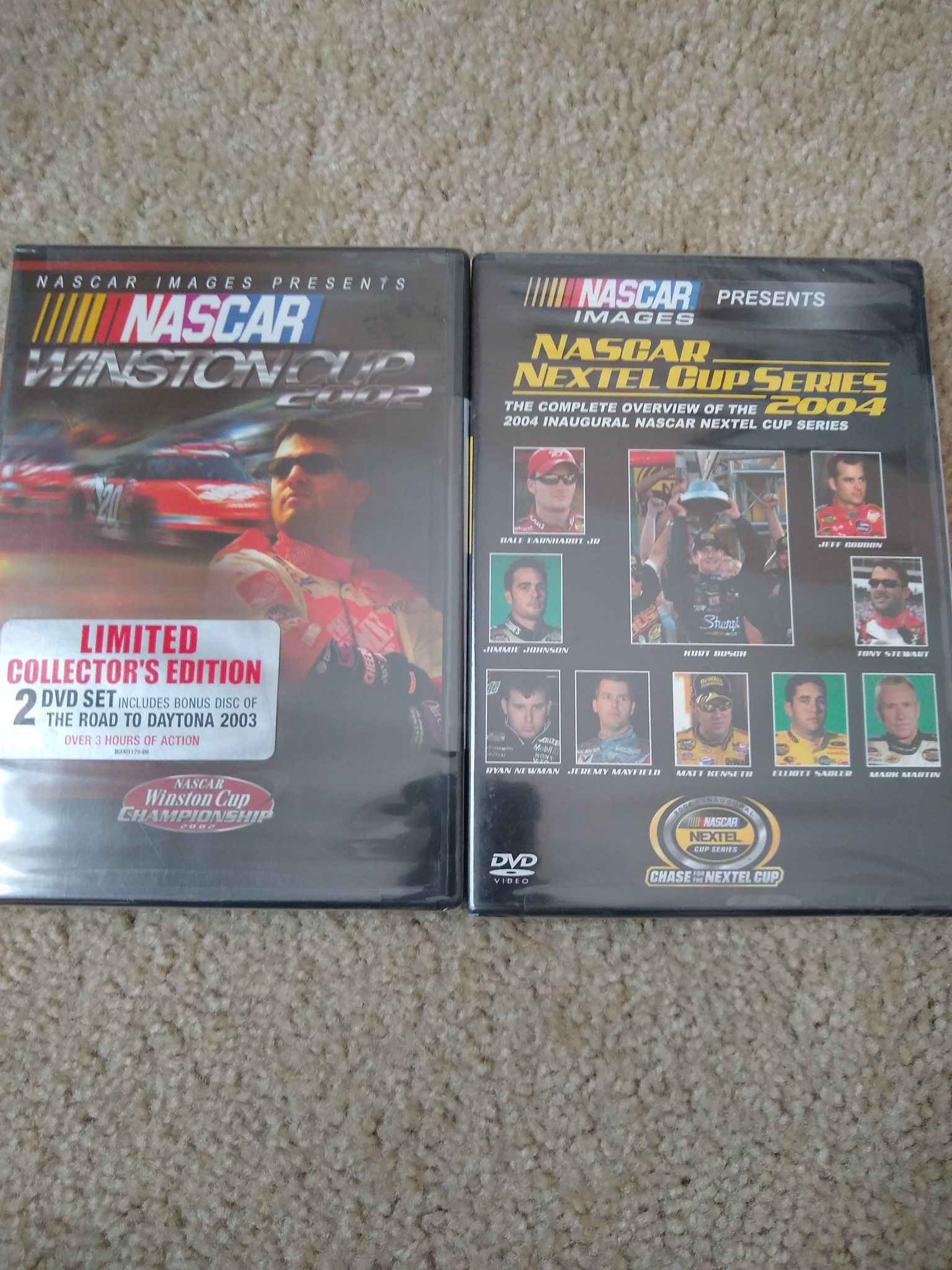 Nascar Lot Of 2 DVD: Winston Cup 2002, Nextel Cup 2004