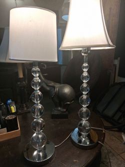 Art Deco Stacked Ball Lamp (18.5")
