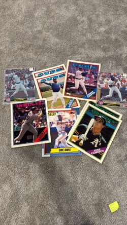 Vintage 1980s And 1990s Baseball Photos And Folders (Jose Canseco, Lee Smith, Athletics, Cubs)