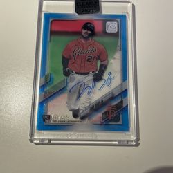 2021 Topps Clearly Authentic Joey Bart RC Auto /25